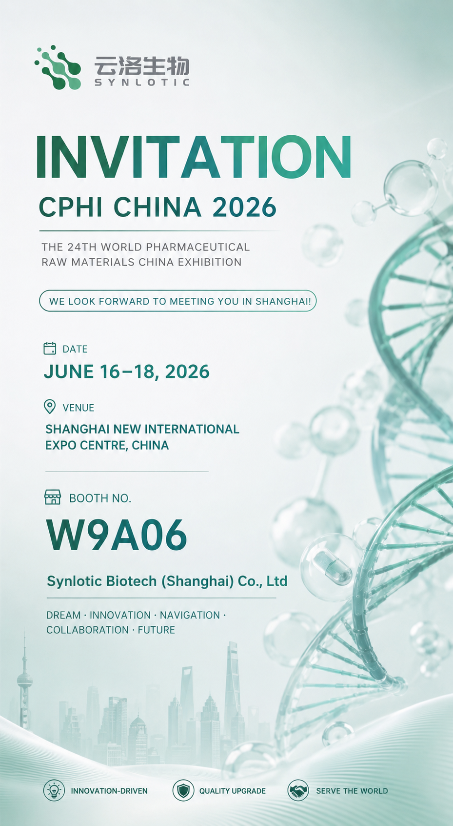 CPHI Çin 2026'da Synlotic Biotech'e katılın